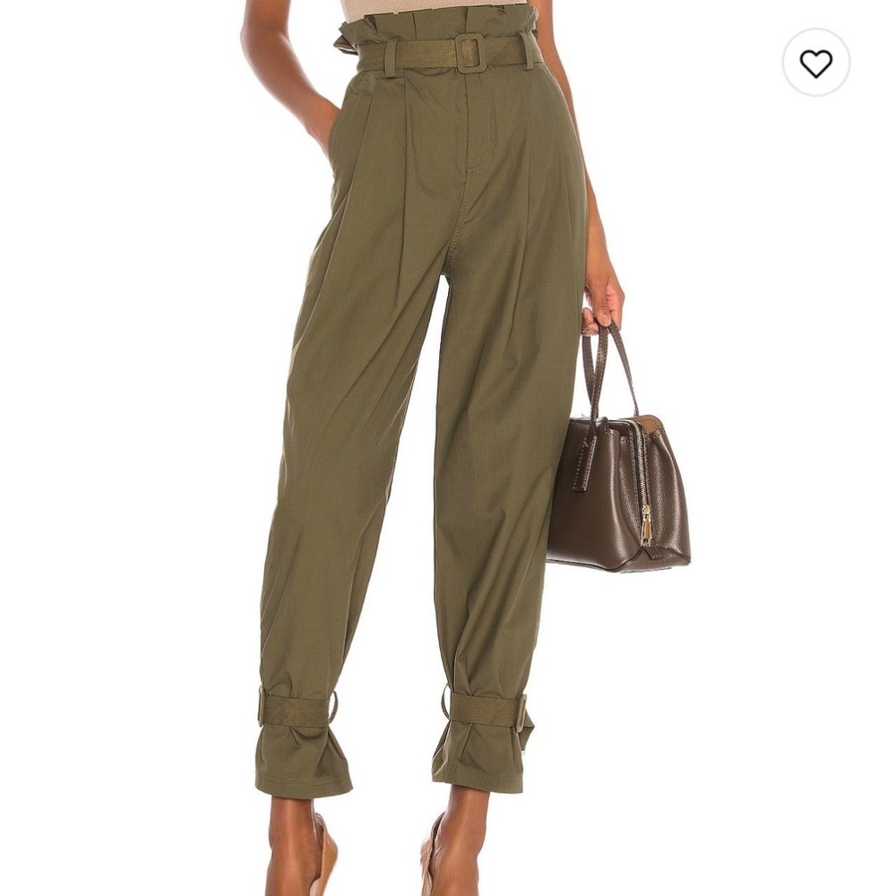 🌟 NWOT L’Academie Green Belt Trouser Pant